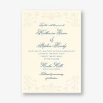 Nouveau Poppy Foil Wedding Invitation
