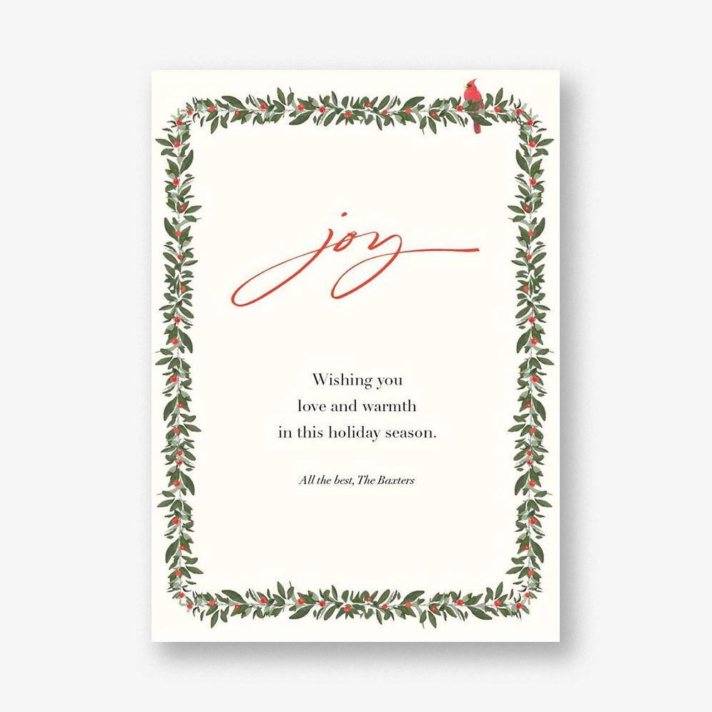 Cardinals Appear Holiday Card