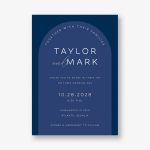 Colorful Arch Wedding Invitation