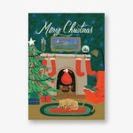 Christmas Eve Scene Holiday Card