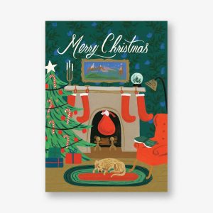 Christmas Eve Scene Holiday Card