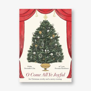 Christmas Tree Viewing Holiday Card