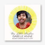 Bright Sunshine Frame Photo Adoption Announcement