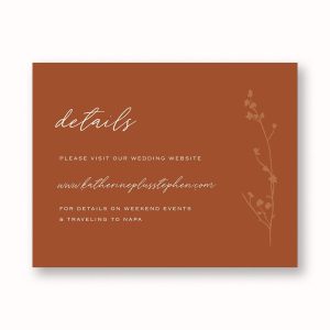 Dried Floral Information Card