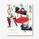 Photos and Ornaments Holiday Photo Card