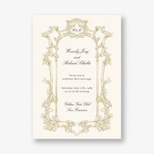 Baroque Frame Wedding Invitation