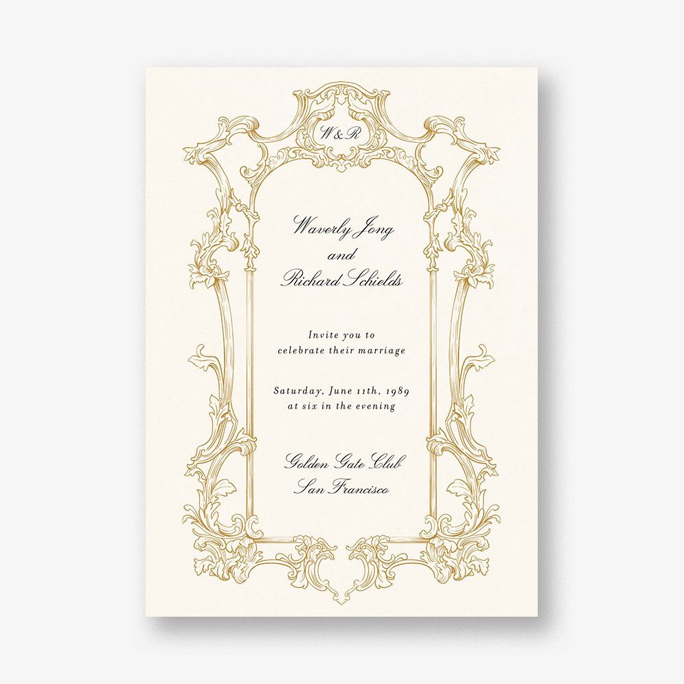 Baroque Frame Wedding Invitation