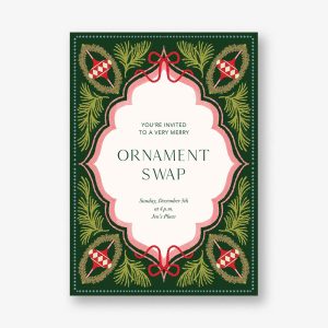 Fanciful Ornaments Holiday Card