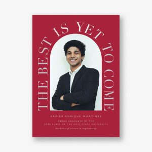 Grand Arch Foil Photo Graduation Announcement