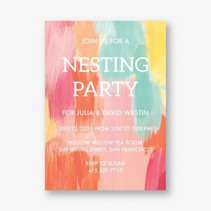 Paint Tall Nesting Party Invitation
