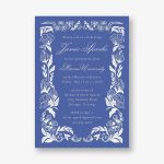 Wild Floral Frame Graduation Invitation