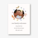 Baby Animal Photo Adoption Announcement