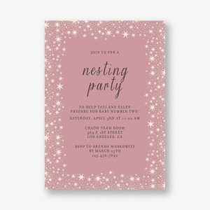 Starry Night Nesting Party Invitation