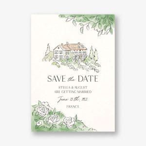 French Manoir Save the Date