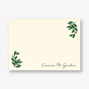 Olive Bunch Stationery