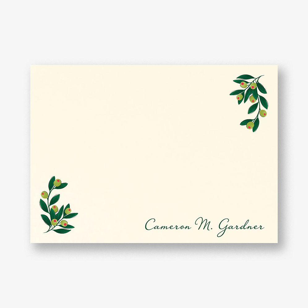 Olive Bunch Stationery