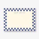 Checkerboard Border Stationery
