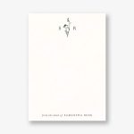 Wildflower Monogram Stationery