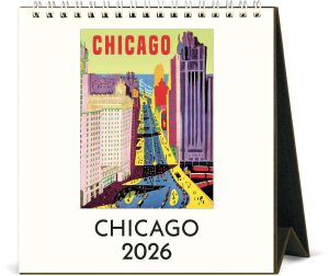 2026 Cavallini Chicago Desk Calendar