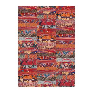 Flat Wrap Red Marbled Papers