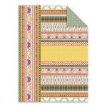 Folk Pattern Double-Sided Flat Wrap