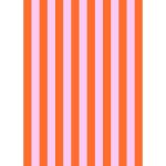 Pink Red Stripes Flat Wrap
