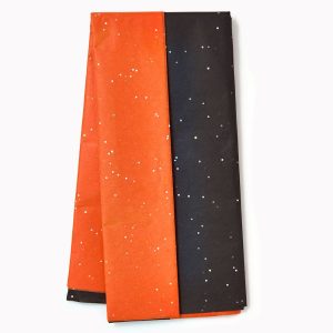 Black and Orange Gemstone Tissue Paper