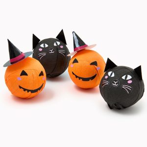 Halloween Cat and Pumpkin Surprise Balls