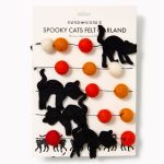 Spooky Cat Felt Garland