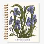 12-Month Delicate Irises Custom Planner