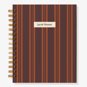 12-Month Mellow Stripes Custom Planner