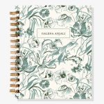 12-Month Botanical Toile Custom Planner