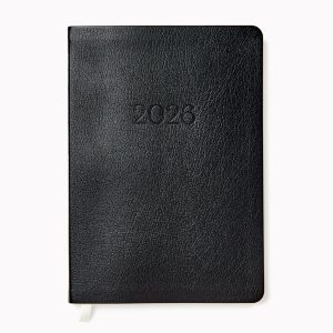 2026 Paper Source Weekly Desk Planner Black