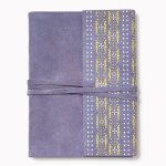 Mauve Tie Suede Leather Journal