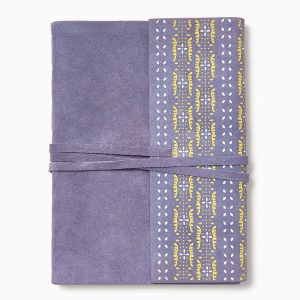 Mauve Tie Suede Leather Journal