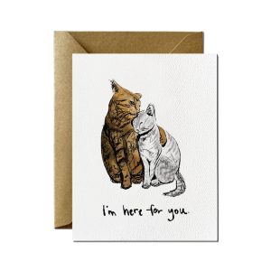 Here for You Cats Sympathy Card