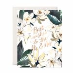 Magnolia Mr. & Mrs. Wedding Card