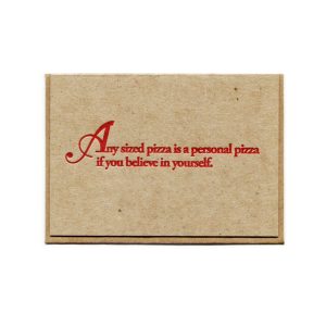 Personal Pizza Humor Card