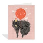 Balloon Cat Birthday Card