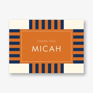 Striped Geo Bar Mitzvah Stationery