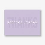 Stacked Type Bat Mitzvah Stationery
