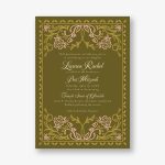 Folk Floral Bat Mitzvah Invitation