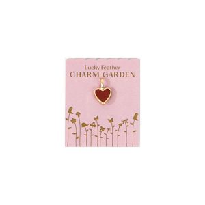 Charm Garden -Red Enamel Heart Charm