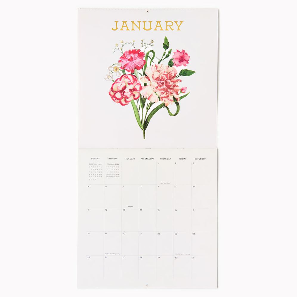 2026 Vintage Floral Wall Calendar - Exclusive - Image 2