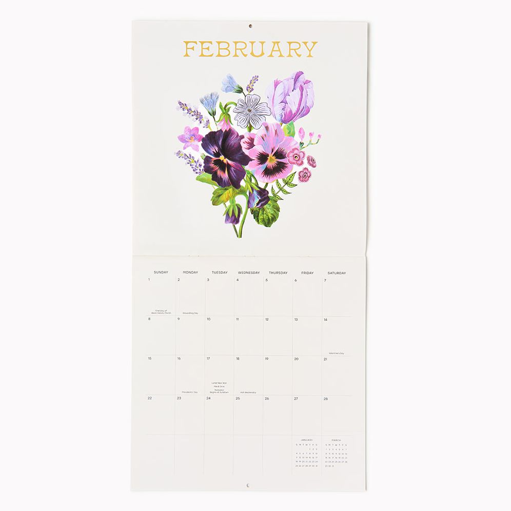 2026 Vintage Floral Wall Calendar - Exclusive - Image 3