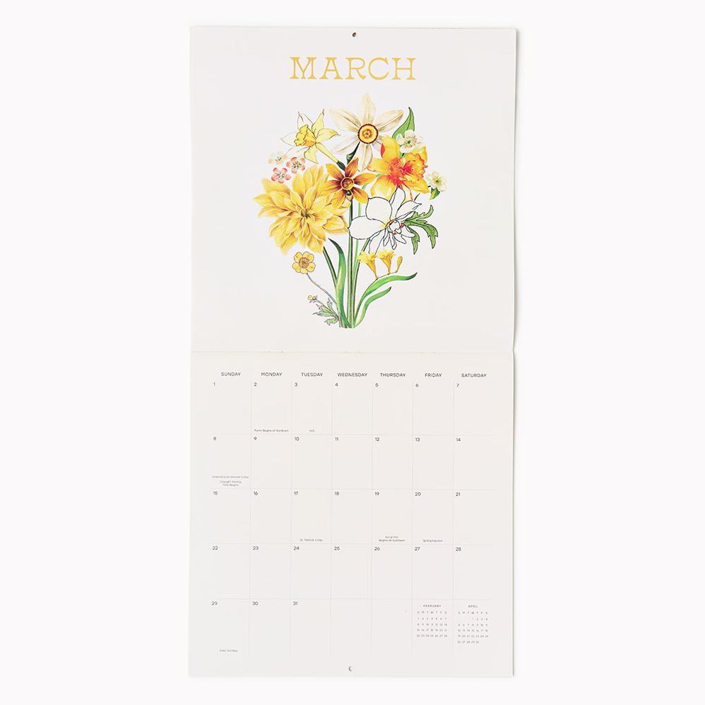 2026 Vintage Floral Wall Calendar - Exclusive - Image 4