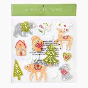 Forest Holiday Gel Clings