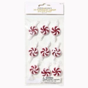 3D Peppermint Candy Sticker Sheet