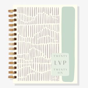 12-Month Minimal Marks Plum Custom Planner