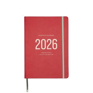 2026 Utility Red Monthly Desk Planner - Exclusive